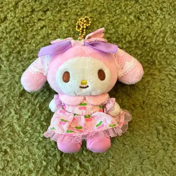 산리오 마이멜로디 퓨로랜드 한정판 체리 볼체인 마스코트