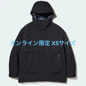 컨디션 최상 UNIQLO +J 하이브리드 다운 오버사이즈 파카 XS 블랙