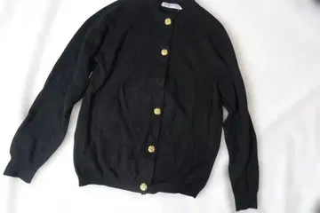 Ballantyane 캐시미어 100% 노카라 니트 가디건 블랙 컬러