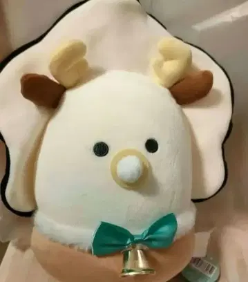 동그란 눈의 생굴 크리스마스 꼬옥 안는 봉제인형 루돌프 빅 봉제인형