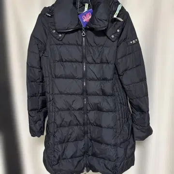 TATRAS 블랙 다운 자켓 후드 부착