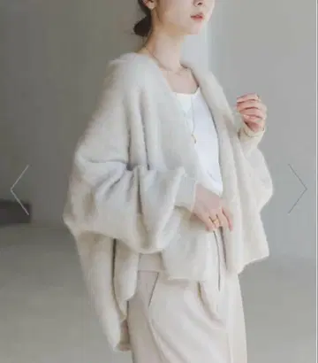 노블 퍼 니트 가디건