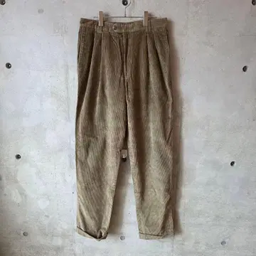 90s 유로 구제 의류 코듀로이 팬츠 L 턱 굵은 폭 테이퍼드 빈티지