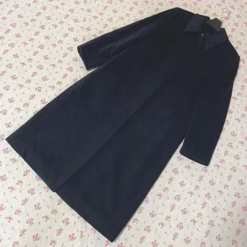 도쿄 스타일 11 롱 코트 캐시미어 100% 블랙 DMW