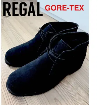 REGAL GORE-TEX 블랙 스웨이드 처카 부츠
