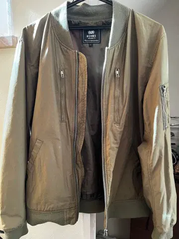 BEAMS HEART MA-1 자켓 L 사이즈 올리브