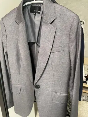 22 OCTOBLE 그레이 비즈니스 정장 수트 셋업 세트