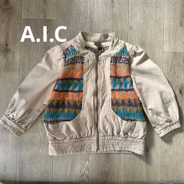 A.I.C. 에스닉 패턴 자켓 베이지