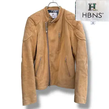 HBNS 스웨이드 가죽 몬자형 패디드 라이더 자켓 M