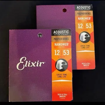 Elixir Nanoweb 어쿠스틱 기타 줄 12-53