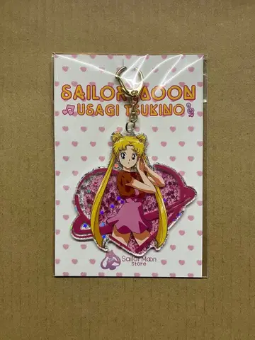 세일러문 스토어 오리지널 엽서 포함 아크릴 키링 츠키노 우사기