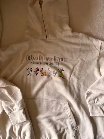 도쿄 디즈니 리조트 후드 부착 후드티