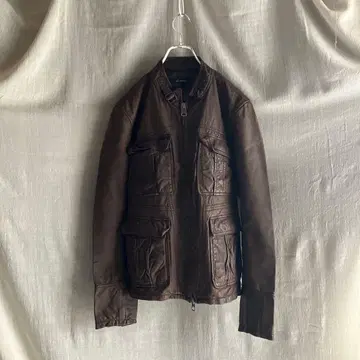 젬블 가죽 블루종 M 브라운 돈피