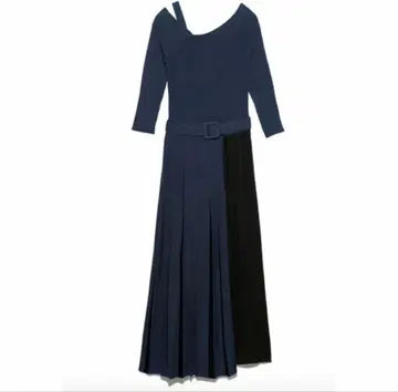 FRAYID 울 바이 컬러 니트 원피스