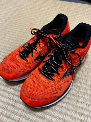미즈노 웨이브 라이더 20 오렌지 러닝화 27cm
