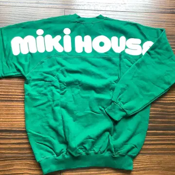 miki HOUSE 그린 트레이닝복 남성용 레트로 비닐 종이 봉투 포함