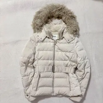 ZARA 다운 화이트 아이보리