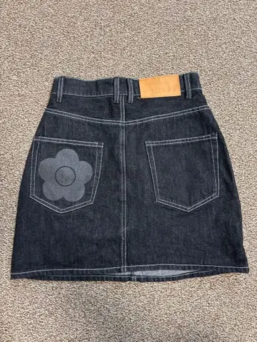 MARY QUANT AZUL 데님 스커트