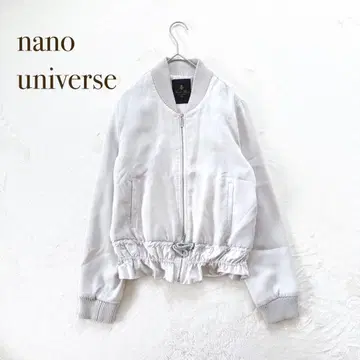 나노 유니버스 [ FREE ] 블루종 바시티 자켓 셔링 캐주얼