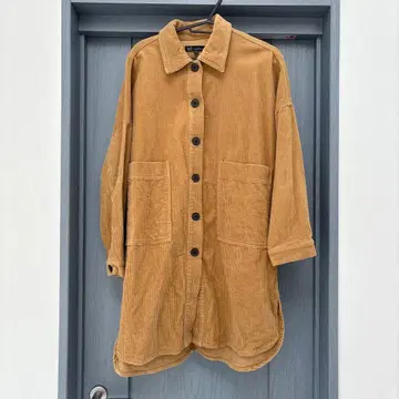 카멜 코듀로이 자켓 오버 사이즈