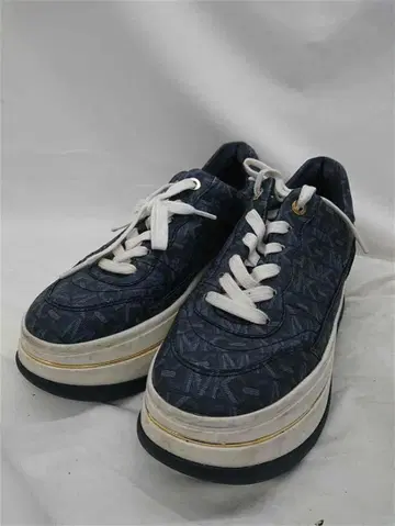 마이클코어스 통굽 네이비 캔버스 스니커즈