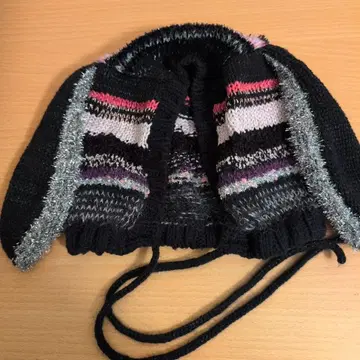 루루무우 니트 모자 토끼 귀 니트 모자