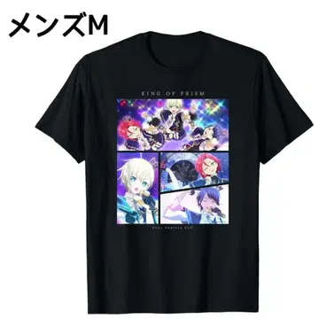 킹 오브 프리즘 장면 사진 티셔츠 남성용 M 블랙 미착용 봉투 포함