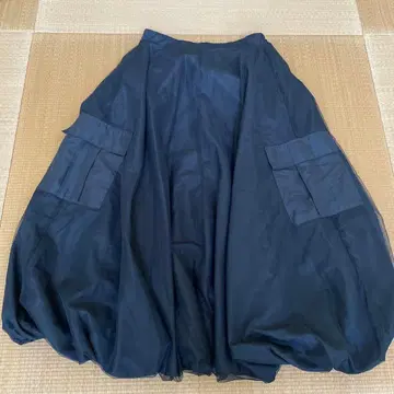 여성용 벌룬 스커트 사이드 포켓 포함