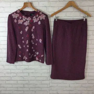 h743 El fig urer 셋업 자수 스커트 상의