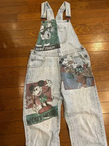 미키마우스 데님 오버롤