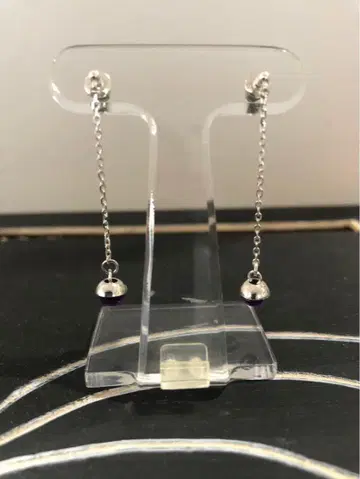 실버 925 자수정 귀걸이