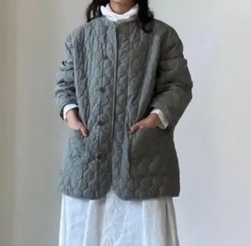 네스트로브 코튼 라미 퀼팅 리버서블 자켓