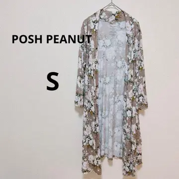 POSH PEANUT [ S ] 플라워 프린트 롱 가디건 성숙/러블리