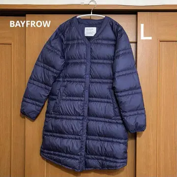 카와다 페더 x 베이플로우 콜라보 라이트 다운 코트 롱 수납 봉투 포함