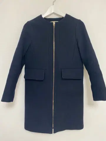 IENA 네이비 울 코트