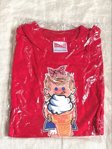 미사용 미개봉 닛세 소프트크림 캐릭터 T셔츠