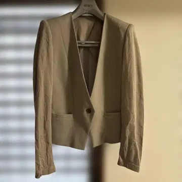 Spick and Span Noble 노카라 자켓 베이지