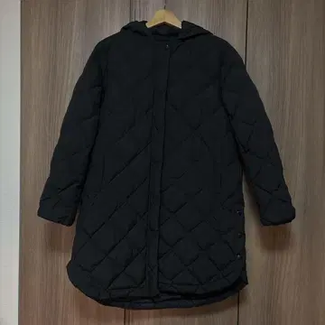 UNFILO TAION 콜라보 2WAY 퀼팅 다운 블랙 M 사이즈