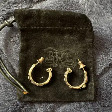 실버 후프 귀걸이 빌 월 레더