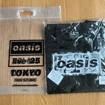 oasis live 25 XL 블랙 T셔츠