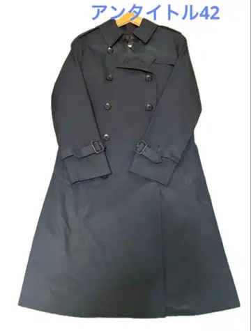 언타이틀 네이비 트렌치코트 사이즈 42 빅 사이즈