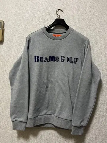 빔즈 골프 로고 와펜 맨투맨 / M 그레이 스트레치 맨투맨