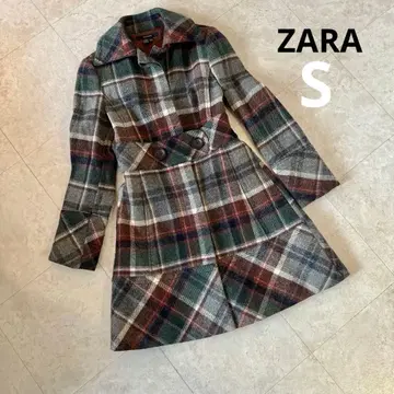 ZARA BASIC 체크 코트