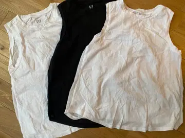 GAP 슬리브리스 T셔츠 XXS 3장 세트