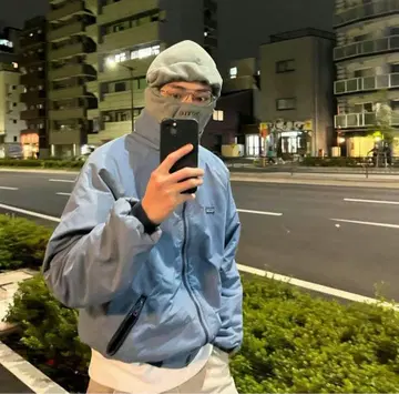 [레어] 80s 파타고니아 쉘 신틸라 아이스 블루 삼각형 택