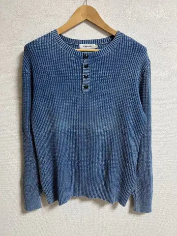 헨리넥 스웨터 XL 파랑