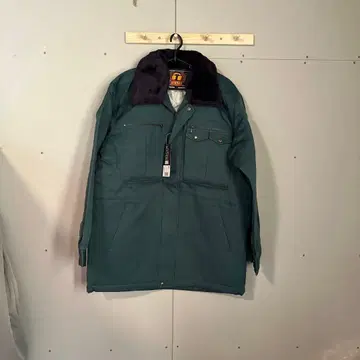 도카잔 다크 그린 자켓 방한 작업옷 L 고급 쇼와 레트로