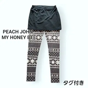 피치 존 노르딕 무늬 스커트 포함 레깅스 팬츠 택 포함 M