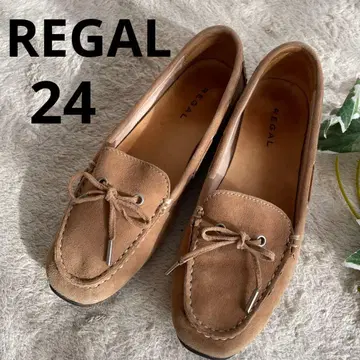 [ REGAL ] 스웨이드 모카신 24 베이지