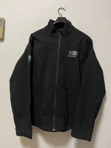 카리마 소프트쉘 자켓 / M 블랙 스트레치 로고 자수 지퍼